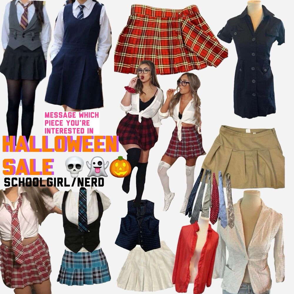 🎃👻HALLOWEEN SALE! SEXY SCHOOLGIRL/NERD🎃👻 💀